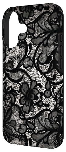 Black Lace Vintage Pattern Case for iPhone 17 thumbnail 2