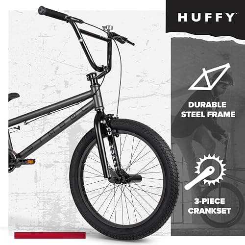 Symbol Freestyle BMX, 16" or 20", Steel Frame, Removable Front Brake, Alloy Rims, Pegs included Red, Blue, Silver thumbnail 4