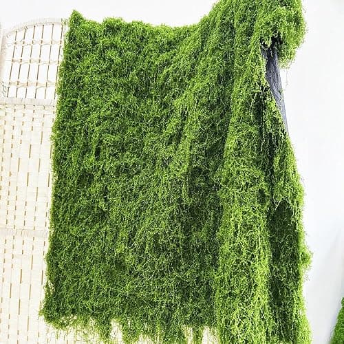 FSZNKJ Artificial Green Moss Mat, Carpet Grass Wall with Base Fabric 39.37 * 39.37 inch Fake Moss for Crafts, Faux Moss for Plants Indoor Green Faux Grass for DIY Table Centerpieces Floral Wedding thumbnail 5