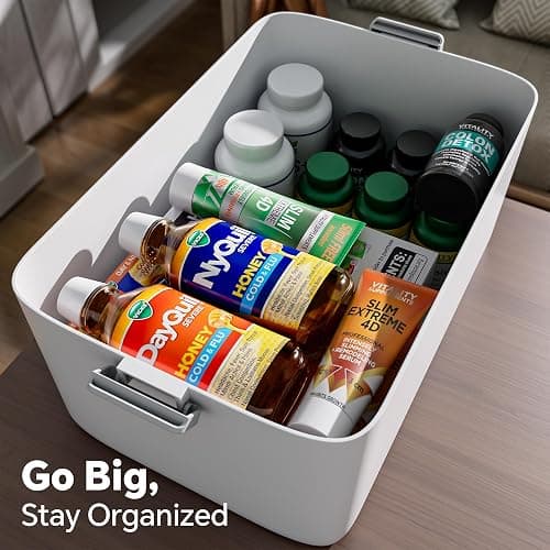 CTIME 3-Tier Medicine Organizer with Pill Case - Portable Pill Case & Empty First Aid Kit for Home, Travel, RV, School, Dorm, Ideal Elderly, Father Gift thumbnail 6