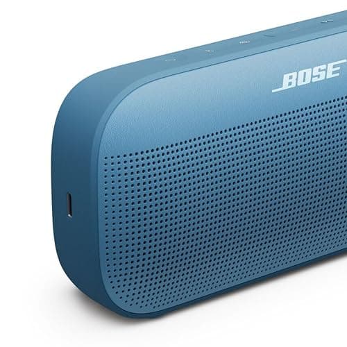 Bose SoundLink Flex Bluetooth Speaker (2nd Gen) - Portable Outdoor Speaker with Hi-Fi Audio, Waterproof and Dustproof, USB-C, Up to 12 Hours Battery Life, Blue Dusk thumbnail 5