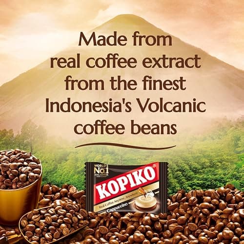 Kopiko Cappuccino Candy – Hard Candy from Indonesia (2-Pack 4.23oz) | Bold-tasty candy with real coffee extract – Satisfying boost for on-the-go energy – 4.23 oz each thumbnail 4