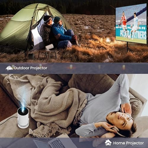 Videoprojecteur Mini Projecteur FHD 4K Portable Projecteur Video WiFi 6 BT5.2 Correction Trapèze Rotation 180° Rotation Compatible TÉLÉPhone/PC/HDMI/USB/PS5 [App intégrée] thumbnail 8