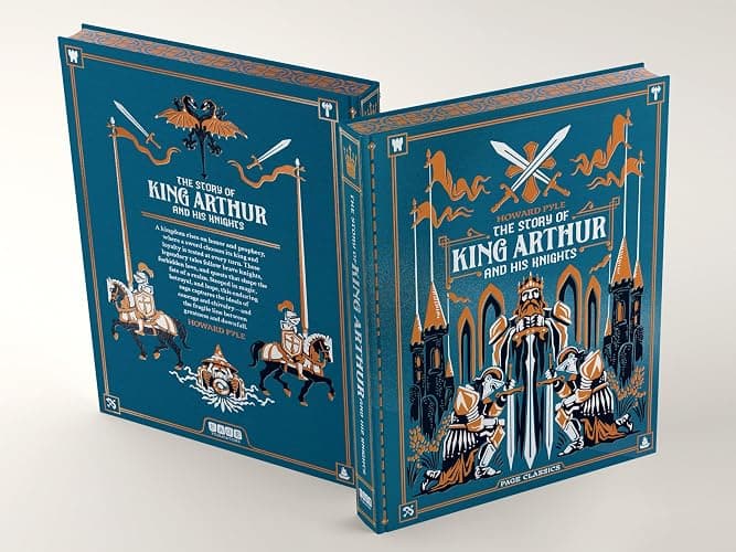 The Story of King Arthur and His Knights Deluxe Hardcover: A Classic Arthurian Legend Collection with 2-Color Foil, Debossed Cover, and Sprayed Edges - Image 1
