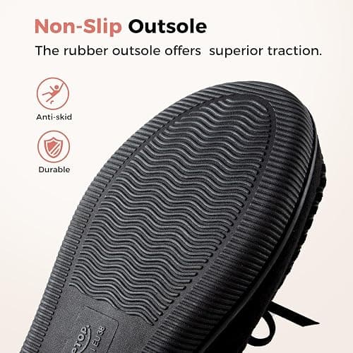 HomeTop Women's Moccasins Slippers Memory Foam Indoor Outdoor Loafer Shoes thumbnail 8
