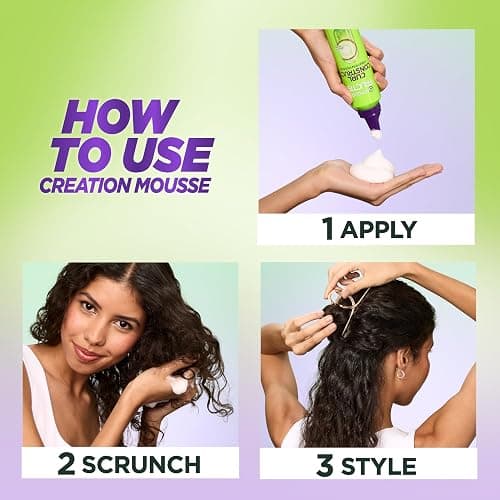 Garnier Fructis Style Curl Construct Creation Mousse, 6.8 Oz, 1 Count (Packaging May Vary) thumbnail 4