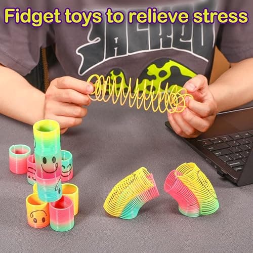 AZEN 24 Pcs Mini Spring Party Favors for Kids 3-5 4-8, Goodie Bags Stuffers for Birthday Party, Classroom Prizes Kids Prizes, Small Bulk Toys Gifts (4 Smile) thumbnail 7