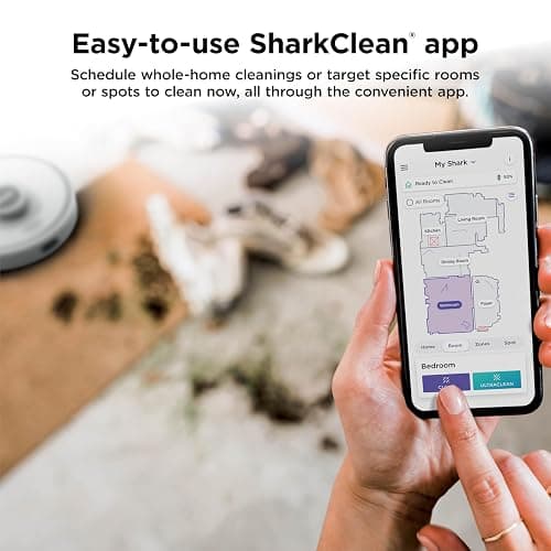 Shark AI Ultra Voice Control Robot Vacuum with Matrix Clean Navigation, Home Mapping, 60-Day Capacity, XL Self-Empty Base for Homes with Pets, Carpet & Hard Floors, Cool Grey thumbnail 9