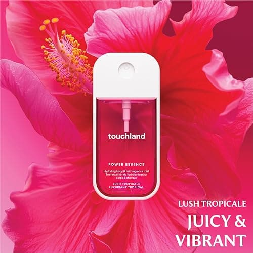 Touchland JUICY ESCAPE Body and Hand Mist Essentials (Lush Tropicale Body & Hair Fragrance Mist, 2 FL. OZ. + Wild Watermelon Hydrating Hand Sanitizer Spray 1FL.OZ.), Travel Size Set thumbnail 7