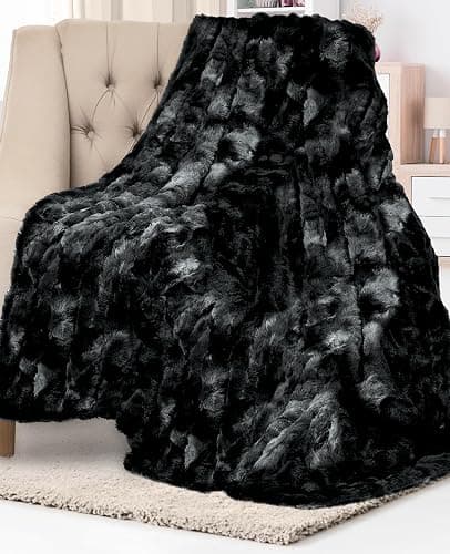 Everlasting Comfort Faux Fur Throw Blanket - Soft, Fluffy, Fuzzy, Plush, Thick Throws - Image 1
