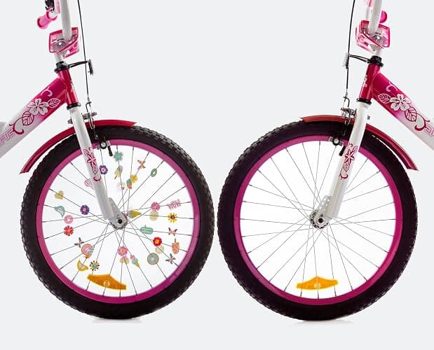 Bike Wheel Spoke Accessories for Kids – Bicycle Decorations & Attachments for Boys & Girls - Party Favors, Goodie Bag Stuffers, Outdoor Toys – Dinosaur, Flower & Butterflies Theme - 36 Pcs thumbnail 3