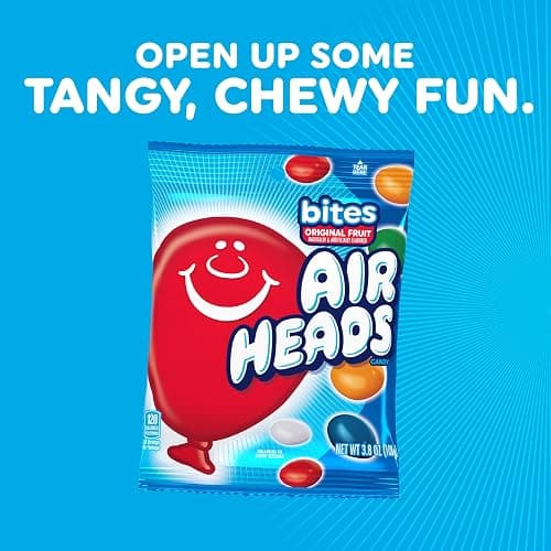 Airheads Candy Bites, Individually Wrapped Chewy Candy Bags, Assorted Fruit Flavors Naturally and Artificially Flavored, 2 Ounces (18-Pack) thumbnail 4