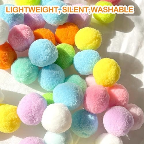 MeoHui 31Pcs Cat Ball Toy Launcher Gun,Cat Balls Fetch Toy,30Pcs Plush Fuzzy Balls Launcher Cat Toy for Cats with 1 Gun,Funny Interactive Cat Toys for Bored Indoor Adult Cats,Cute Kitten Kitty Toys thumbnail 5