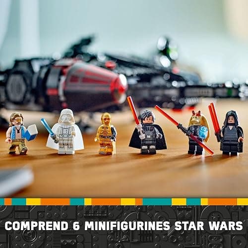 Lego Star Wars The Black Falcon - Collectible Spaceship Set - Buildable Brick Vehicle for Kids - Birthday Gift for Boys, Girls and Fans 75389 thumbnail 7