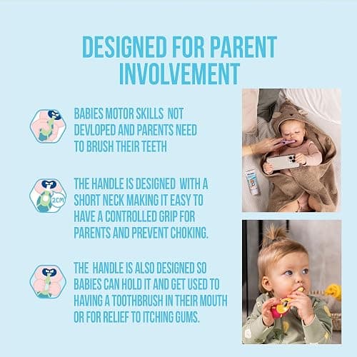 Jordan* ® | Step 1 Baby Toothbrush | 0-2 Years, Soft Bristles, BPA Free | Pink & Purple | 4 Pack | Manual thumbnail 4