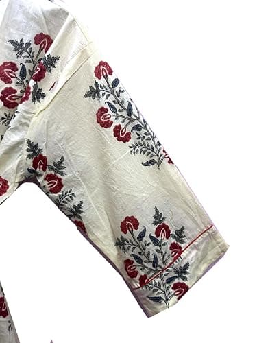 Pure 100% Cotton Robe For Womens Bathrobe Dressing Gown Long sleepwear Free Size Kimono thumbnail 2