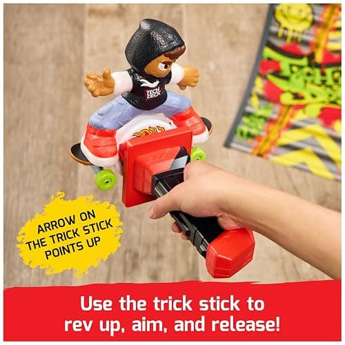 Tech Deck Shred N' Blast Sk8board, Motorized Finger Skateboard Toy with Rider & Ramp for Fast Tricks & High Jumps, Kids Toys for Boys and Girls Ages 6 & Up thumbnail 5
