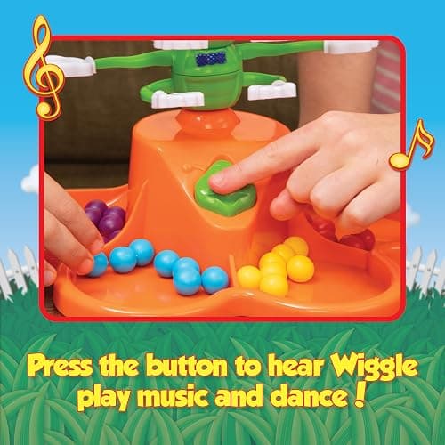 PlayMonster Giggle Wiggle Board Games for Kids, Hand-Eye Coordination, Preschool Games, The Twisting-Turning Race to Get Your Marbles to The Top Game, Ages 4+, Batteries Not Included thumbnail 6