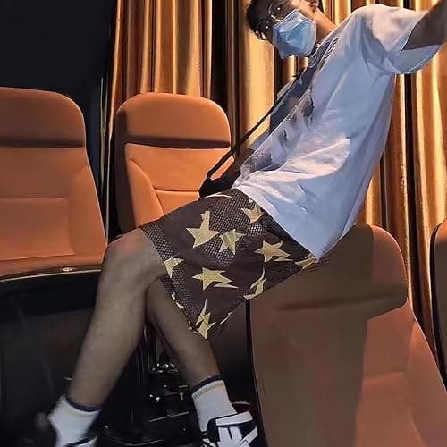 Eric Shorts Print Shorts Casual Workout Mesh Drawstring Basketball Running Short Pants Streetwear thumbnail 4