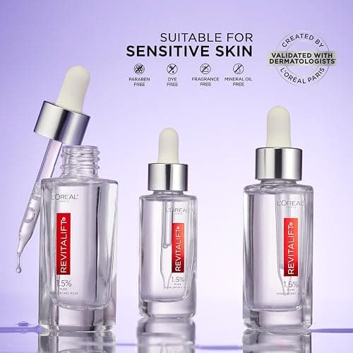 L'Oreal Paris Revitalift 1.5% Pure Hyaluronic Acid Serum for Face, Anti Aging Serum to Hydrate Skin & Reduce Wrinkles, Fragrance Free Skin Care for All Skin Types, 1 Oz thumbnail 6