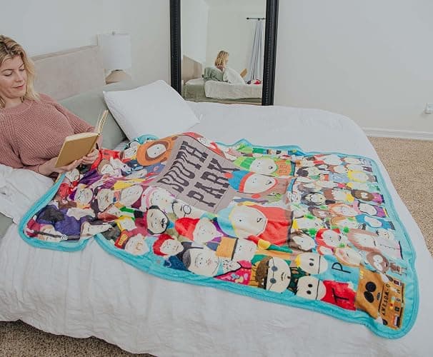 South Park Characters Raschel Throw Blanket | Soft Polyester Cover for Sofa, Bed | 45 x 60 Inches thumbnail 2