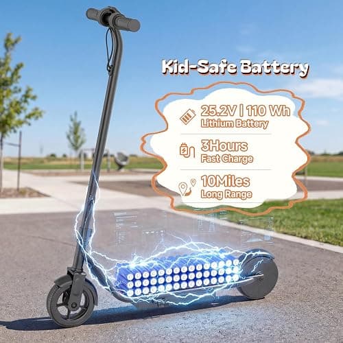 Electric Scooter - E Scooter Adults and Kids | 500W/250W Motor, 10-20 Miles Max Range, APP Control, Double Braking, 8.5"/6.5" Tire, Lightweight EScooter thumbnail 2