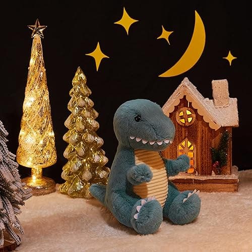 TCBunny Baby Dinosaur Bedtime Stuffed Animal Plush Toy 12", Gifts for Birthday, Valentine, Christmas (T-Rex, Blue), (BPT-0008-BL) thumbnail 7