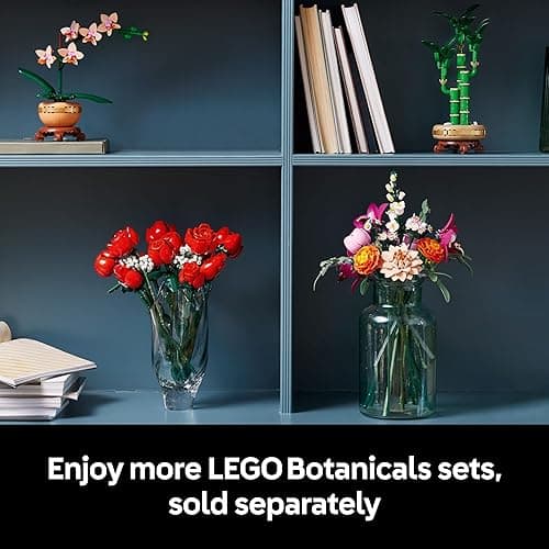 LEGO Botanicals Pretty Pink Flower Bouquet Building Set for Adults - Gifts for Anniversary for Women & Men - Artificial Flowers for Decor or Table Display - 10342 thumbnail 9