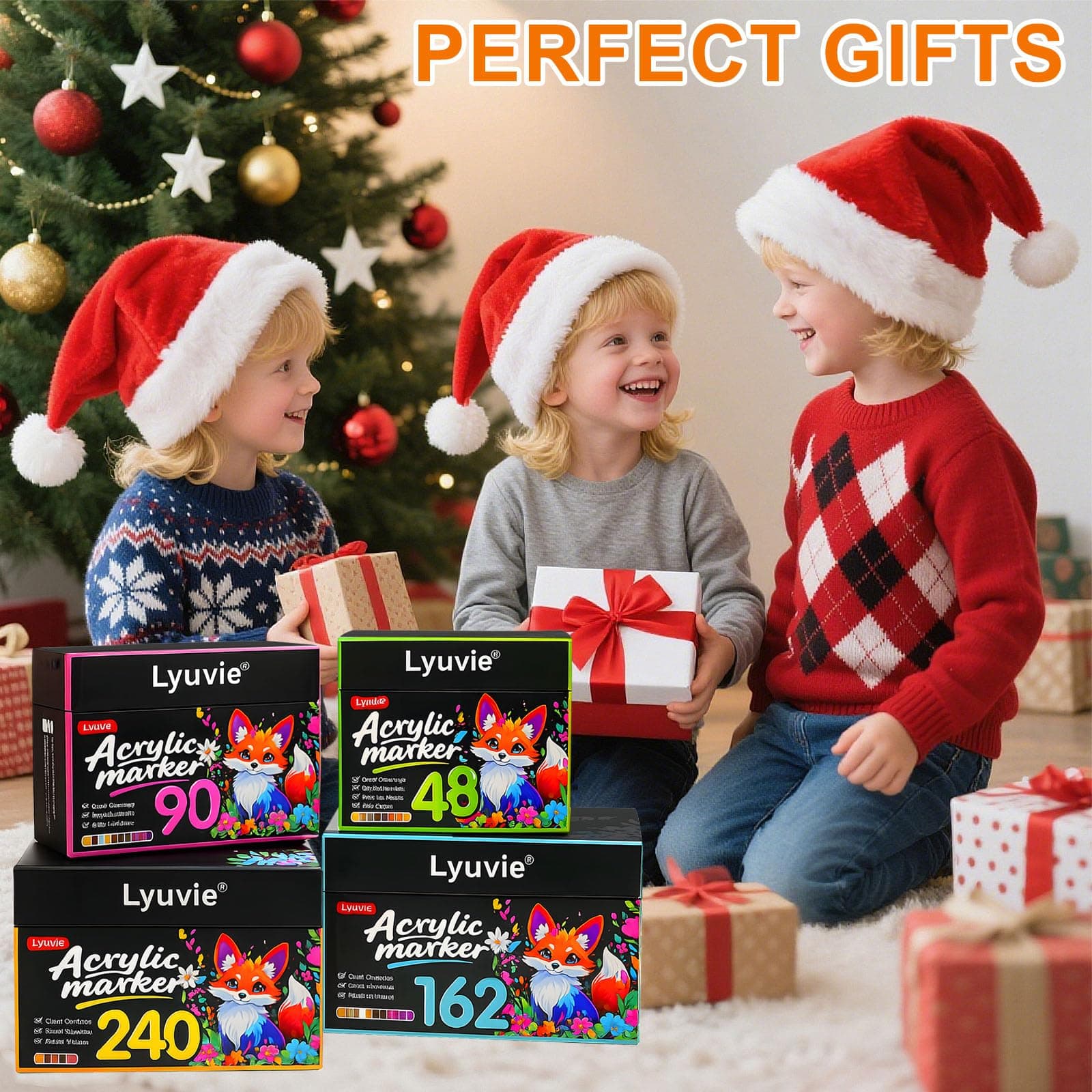 Set of 240 Colours Acrylic Paint Pens, Permanent Water-Based Acrylic Paint Pens for Painting Stones, Fabric, Wood, Glass, Paper and Plastic, Craft Supplies thumbnail 8