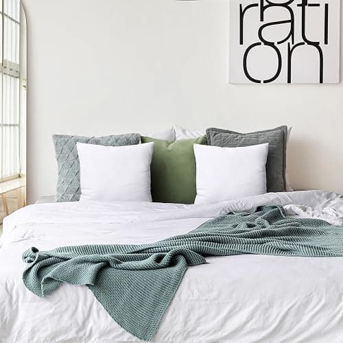 Utopia Bedding Throw Pillows Insert (Pack of 2, White) - 20 x 20 Inches Bed and Couch Pillows - Indoor Decorative Pillow thumbnail 2