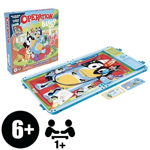Operation Bluey Edition Board Game for Kids – Electronic Talking Game with All-in-1 Carrying Case – 2 Ways to Play – 1+ Players – 10 Mins. – Ages 6+ (Amazon Exclusive) thumbnail 3