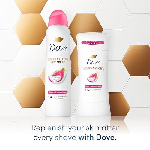 Dove Advanced Care Antiperspirant Deodorant Spray Dragon Fruit 3.8oz 3PK | Advanced Care 72 hour sweat and odor protection. Dragon Fruit & Coconut Cream Scent thumbnail 4
