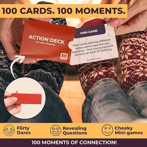 The Pull Out Game - Flirty Date Night Game for Couples, Romantic Block Tower with 100 Cards, 50 Action & 50 Tell Me - Perfect for Any Relationship or Valentines Day Gift thumbnail 4