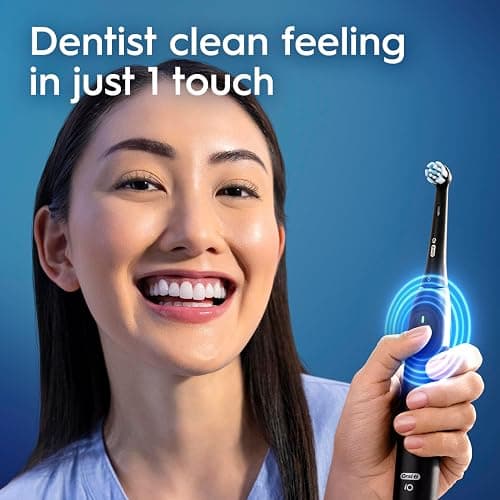 Oral-B iO2 Electric Toothbrush, for an Easy Switch to Electric, White, iO Series 2 Starter Kit with 1 Toothbrush and 2 Brush Heads thumbnail 4