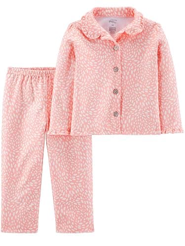Simple Joys by Carter's baby-girls 2-piece Coat Style Pajama Set - Image 1