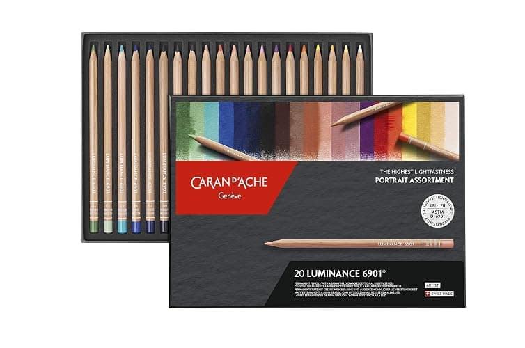 Caran d'Ache 6901 Colouring Pencils Luminance Portrait Assortment 20 Colours, Multi-Colour, 26 x 19 x 2 cm. thumbnail 3