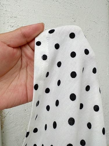 Milumia Women's Polka Dots Lace Trim Deep V Neck Dress Short Sleeve Flared Long Dresses thumbnail 5