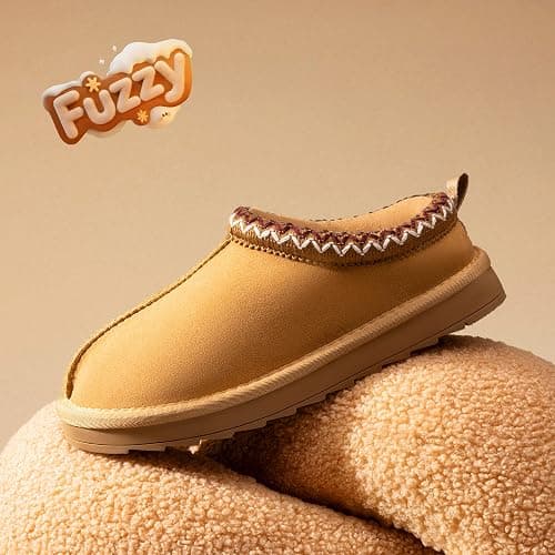 DREAM PAIRS Girls Boys Slippers Kids House Fuzzy Indoor Outdoor FuzzyEasy Kid's Slip-on Slipper for Little Kid Big Kid thumbnail 6