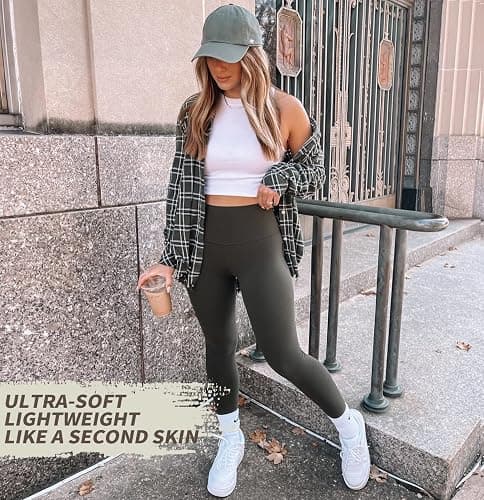 3 Pack Leggings for Women-No See-Through High Waisted Tummy Control Yoga Pants Workout Running Legging thumbnail 3