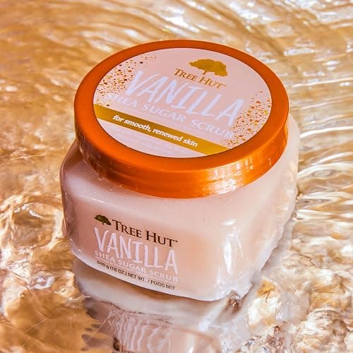 Tree Hut Vanilla Shea Sugar Exfoliating & Hydrating Body Scrub, 18 oz - Vanilla thumbnail 4