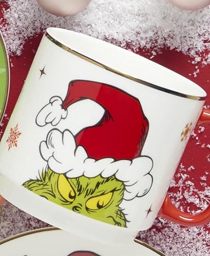 Lenox 898097 Merry Grinchmas Stackable Mugs, Service For 4, Assorted, Christmas, Drinkware Set, Holiday Glasses thumbnail 6