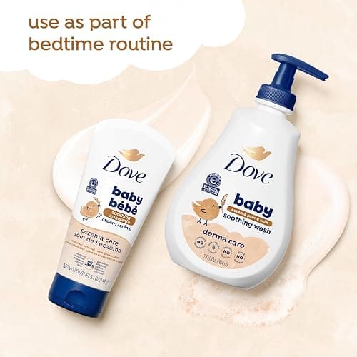 Baby Dove Soothing Cream Baby Lotion 3 Count Eczema Care For Delicate Baby Skin No Artificial Perfume or Color, Paraben Free 5.1 oz thumbnail 10