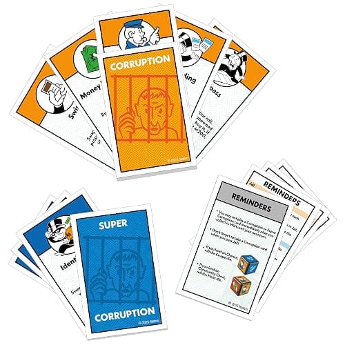 Monopoly Go to Jail Expansion | Add More Fun to Classic Monopoly Game and Play Faster | Ages 8+ | 2-6 Players | 40 Mins. | Family Board Games | Kids thumbnail 14