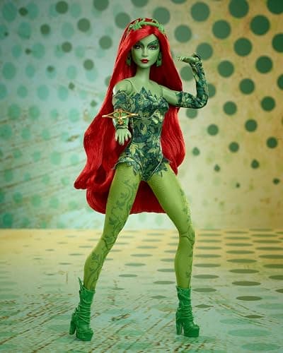 Barbie Signature Poison Ivy Collector Doll with Posable Body, Iconic Outfit, & Accessories, DC Batman 85th Anniversary Collectible thumbnail 2