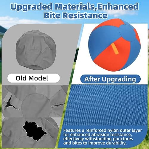 Deerift 18" Herding Ball for Dogs - Upgraded Material, Durable Dog Training Toy, Suitable for Border Collies, Australian Shepherds, and Other Medium to Large Herding Dog Ball thumbnail 4