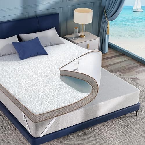 BedStory 4 Inch Mattress Topper Twin XL Cooling, Gel Infused Memory Foam Topper with Cool-to-Touch Removable Cover, Pressure Relief & Deep Sleep, CertiPUR-US Certified thumbnail 8