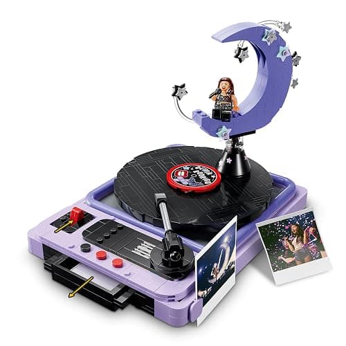 LEGO Editions Olivia Rodrigo's Concert Moon - Record Player Model Kit w/Vinyl & Minifigure - Kids' Room Decor - Music Gift for 14+ Year Old Teenage Girls, Boys & Fans - 43029 thumbnail 3