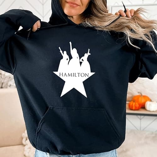Hamilton Broadway Hoodie | American Musical Sweatshirt | Unisex Sweater for Men & Women | Hamilton Fan Gift | Theater Hoodie | Broadway Musical Pullover | Dad Sweat| Women Shirt thumbnail 4