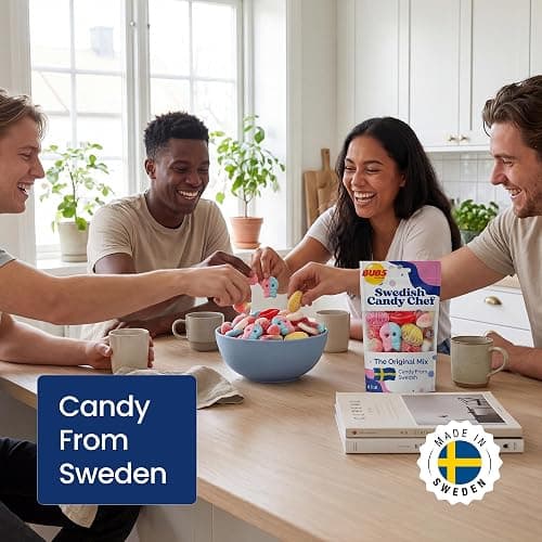 Swedish Candy Chef - Bubs Swedish Candy Mix – Sweet & Sour Gummies – Big Ovals, Skulls & More – 1/2 Pound Assorted Scandinavian Treats Imported from Sweden thumbnail 5
