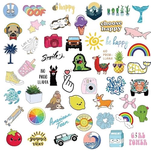 Stickers for Water Bottles, 100 Pack/PCS Stickers Aesthetic Waterproof Cute Vsco Vinyl Laptop Skateboard Luggage Computer for Teens Girls Kids thumbnail 3